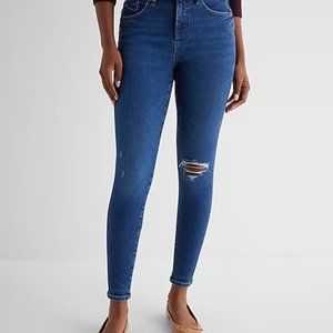 Express mid-rise skinny jeans 12 Long/Tall